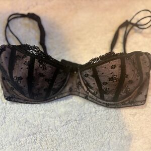 Elegant Black Lace Bra